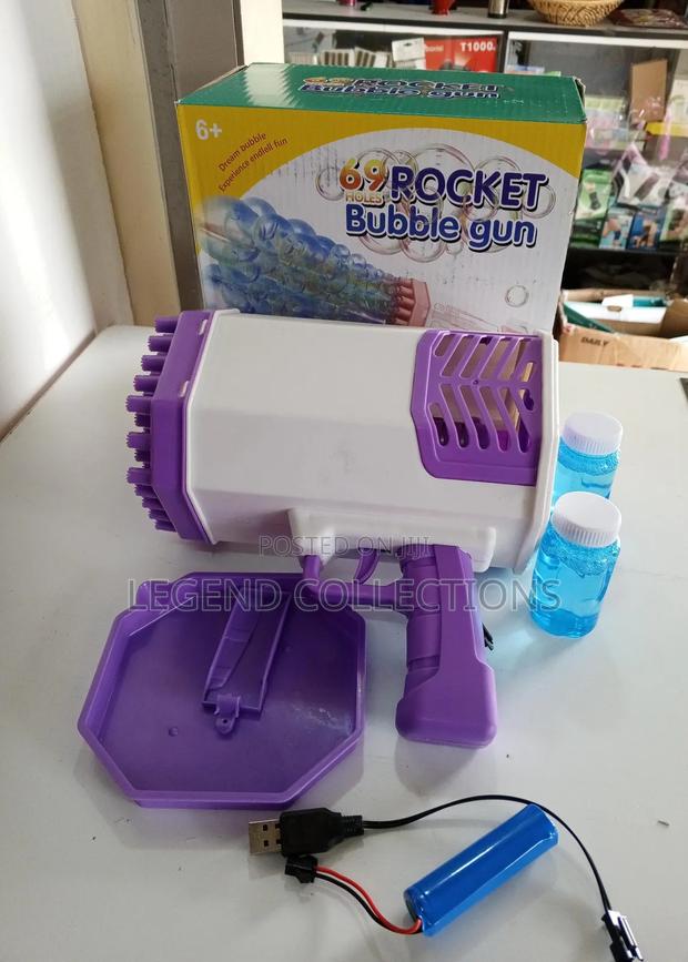Rechargeable 69-Hole Bazooka Rocket Bubble Gun - main view