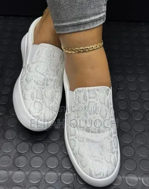 Ladies  Slip In Animal Print Rubber Shoes