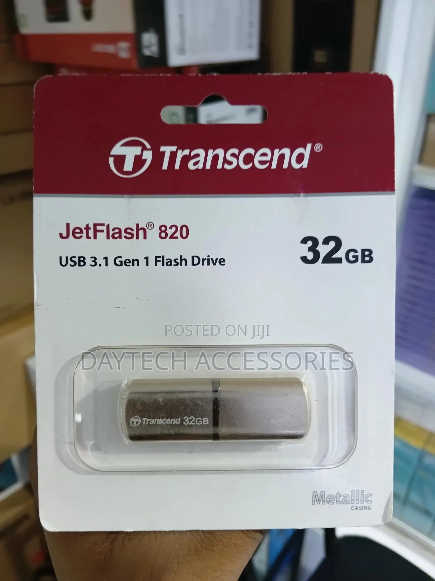 Transcend Jetflash 820 Usb 3.1 Gen 1 Flash Drive With Capacity of 32gb