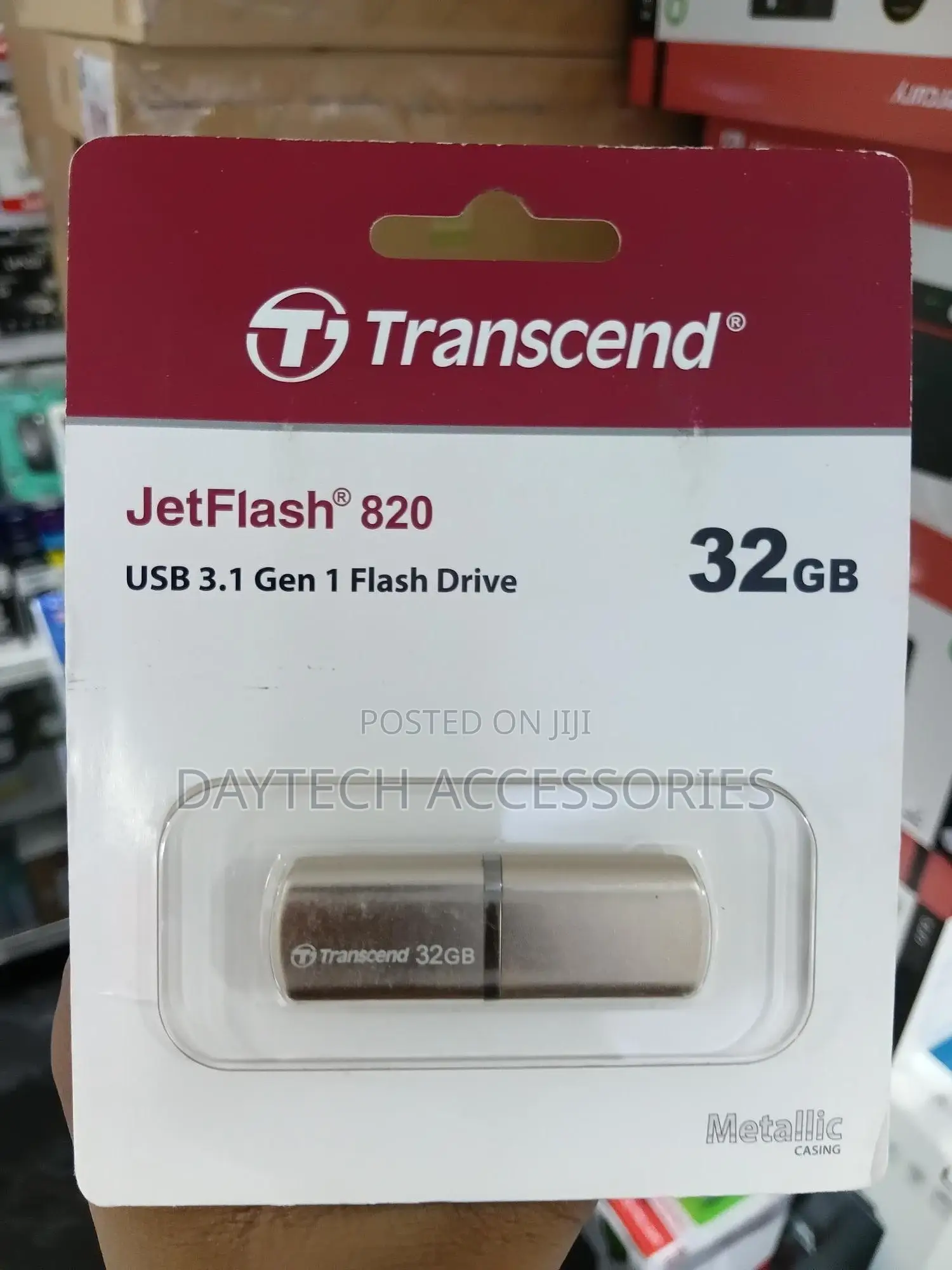 Transcend Jetflash 820 Usb 3.1 Gen 1 Flash Drive With Capacity of 32gb