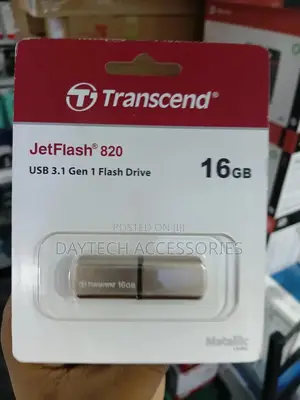 This Is a Transcend Jetflash 820 16gb Usb 3.1 Gen 1 Flash Drive.