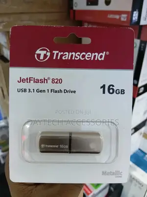This Is a Transcend Jetflash 820 16gb Usb 3.1 Gen 1 Flash Drive.