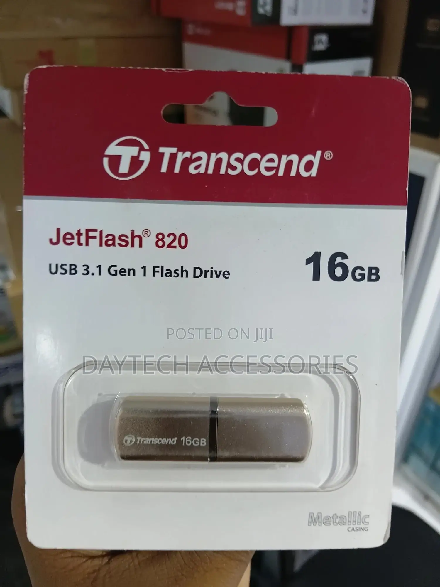 This Is a Transcend Jetflash 820 16gb Usb 3.1 Gen 1 Flash Drive.