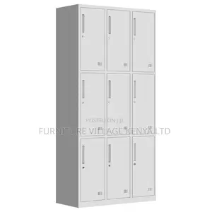Office Cabinets| 9-locker Steel Storage Cabinet