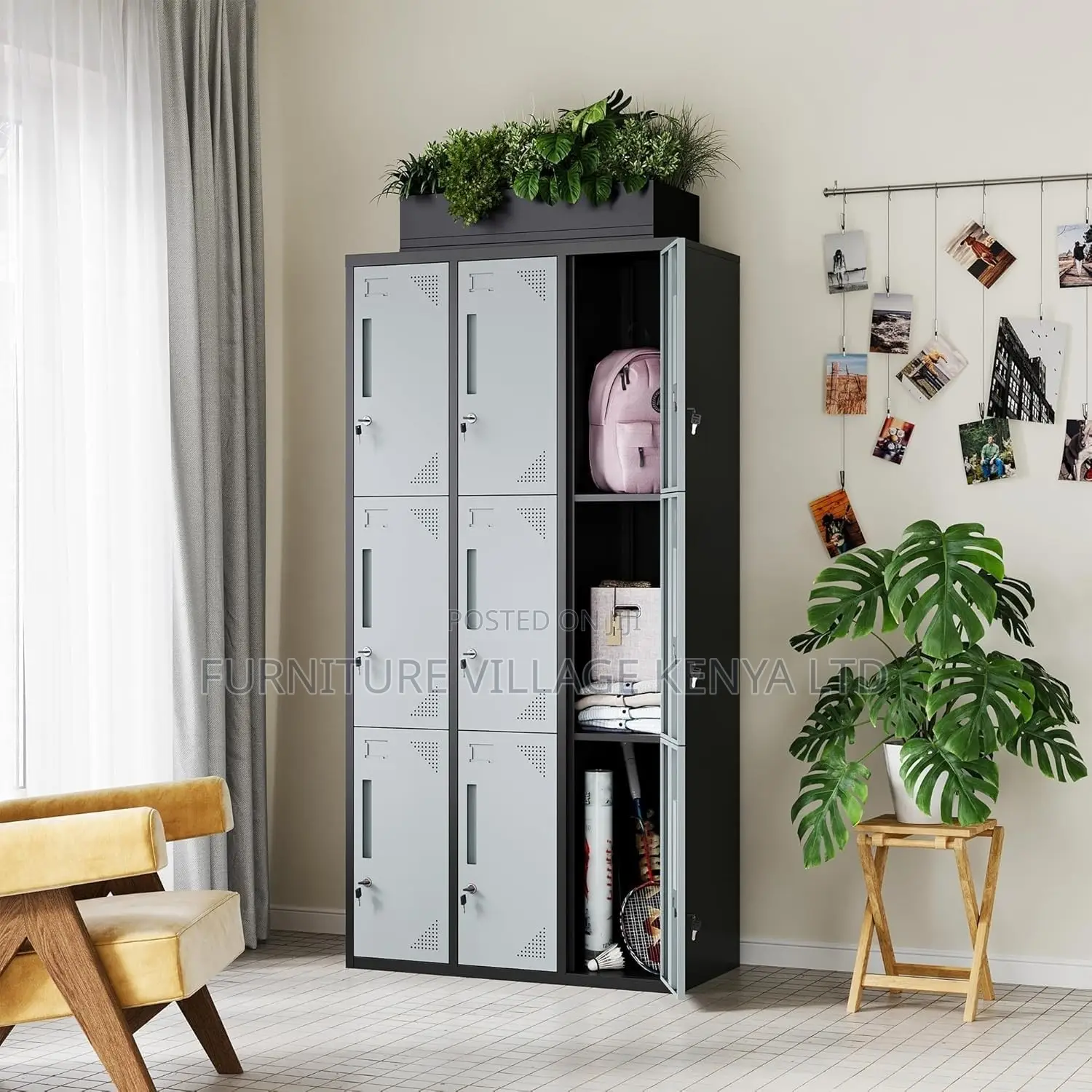 Office Cabinets| 9-locker Steel Storage Cabinet