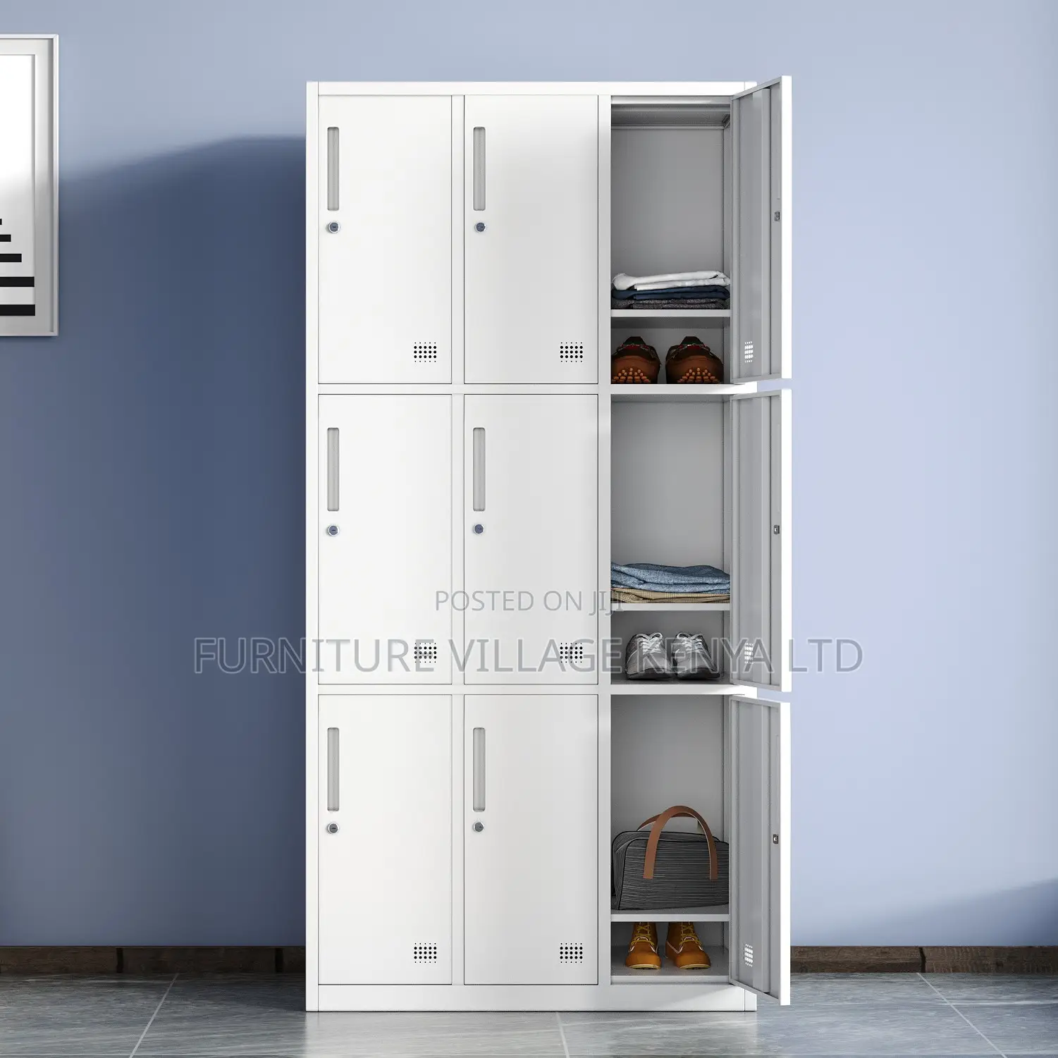 Office Cabinets| 9-locker Steel Storage Cabinet
