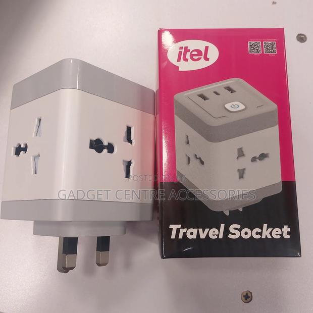 New Itel Travel Socket With 2usb ,Type C - thumbnail 2