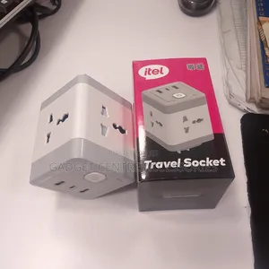 Original Itel 3 Pin Multisocket With 2usb Ports,Type C Port