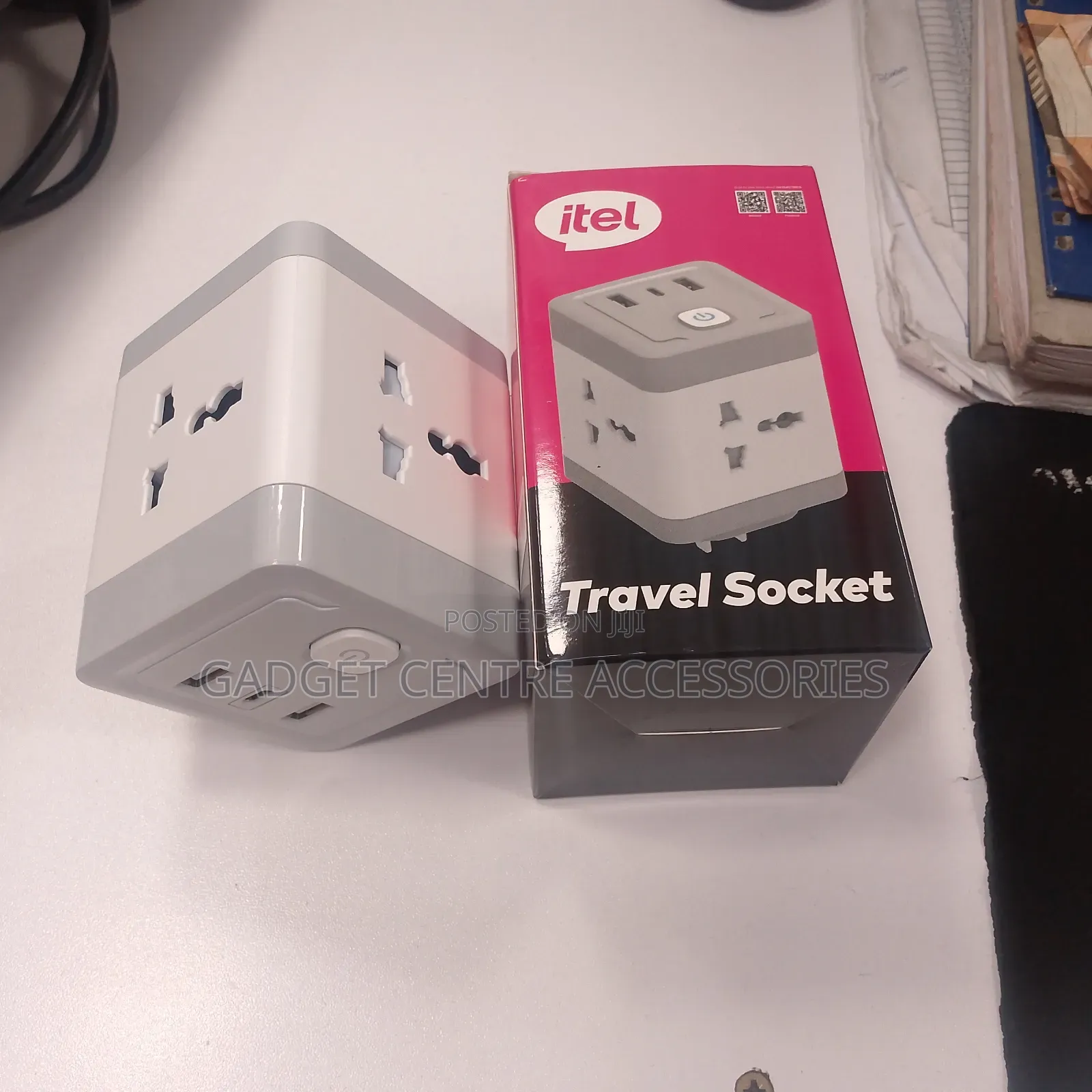 Original Itel 3 Pin Multisocket With 2usb Ports,Type C Port