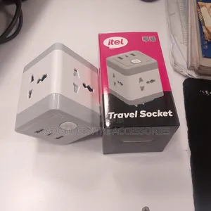 Original Itel 3 Pin Multisocket With 2usb Ports,Type C Port