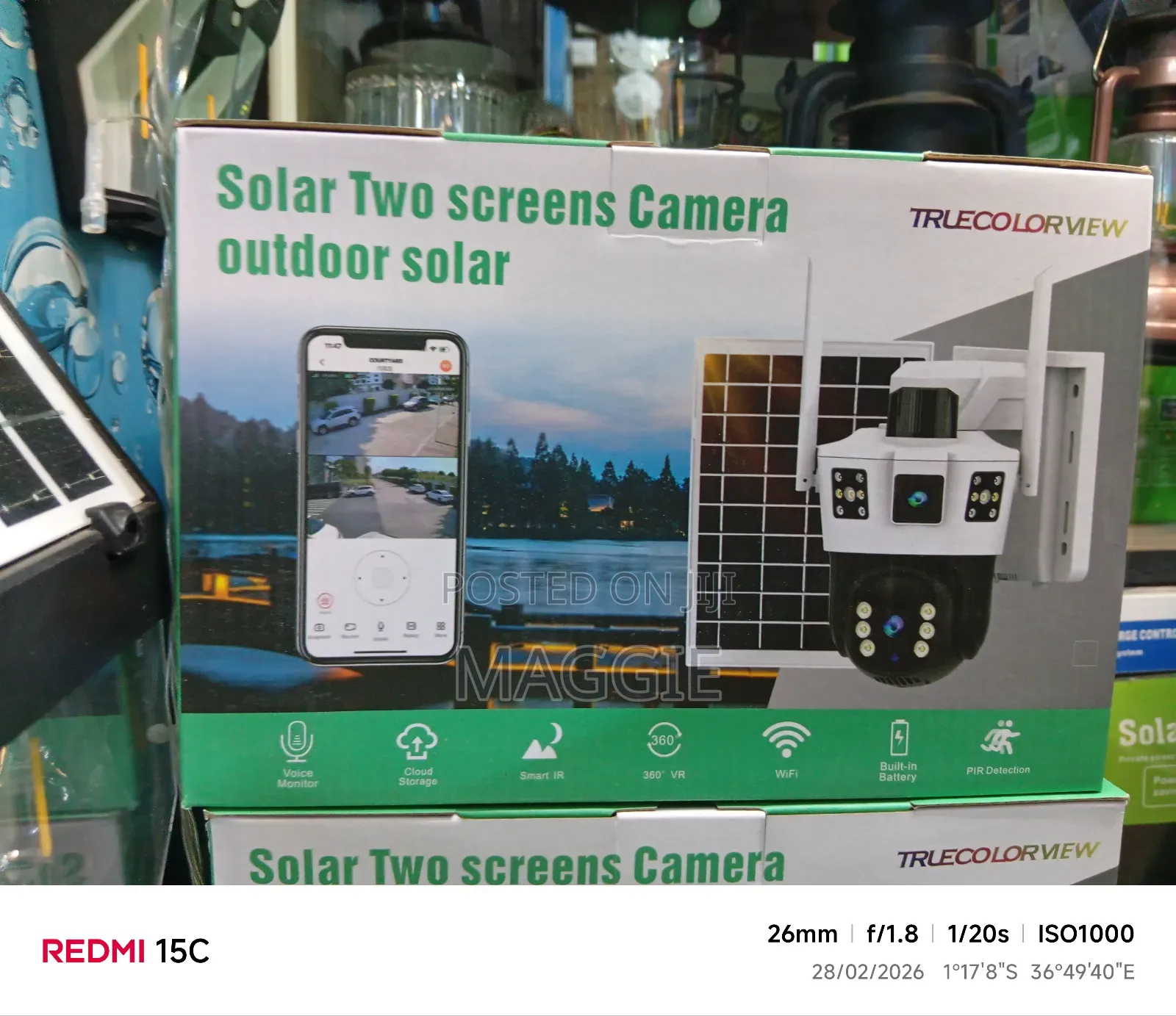 Solar Two Screen Camera Outdoor Solar