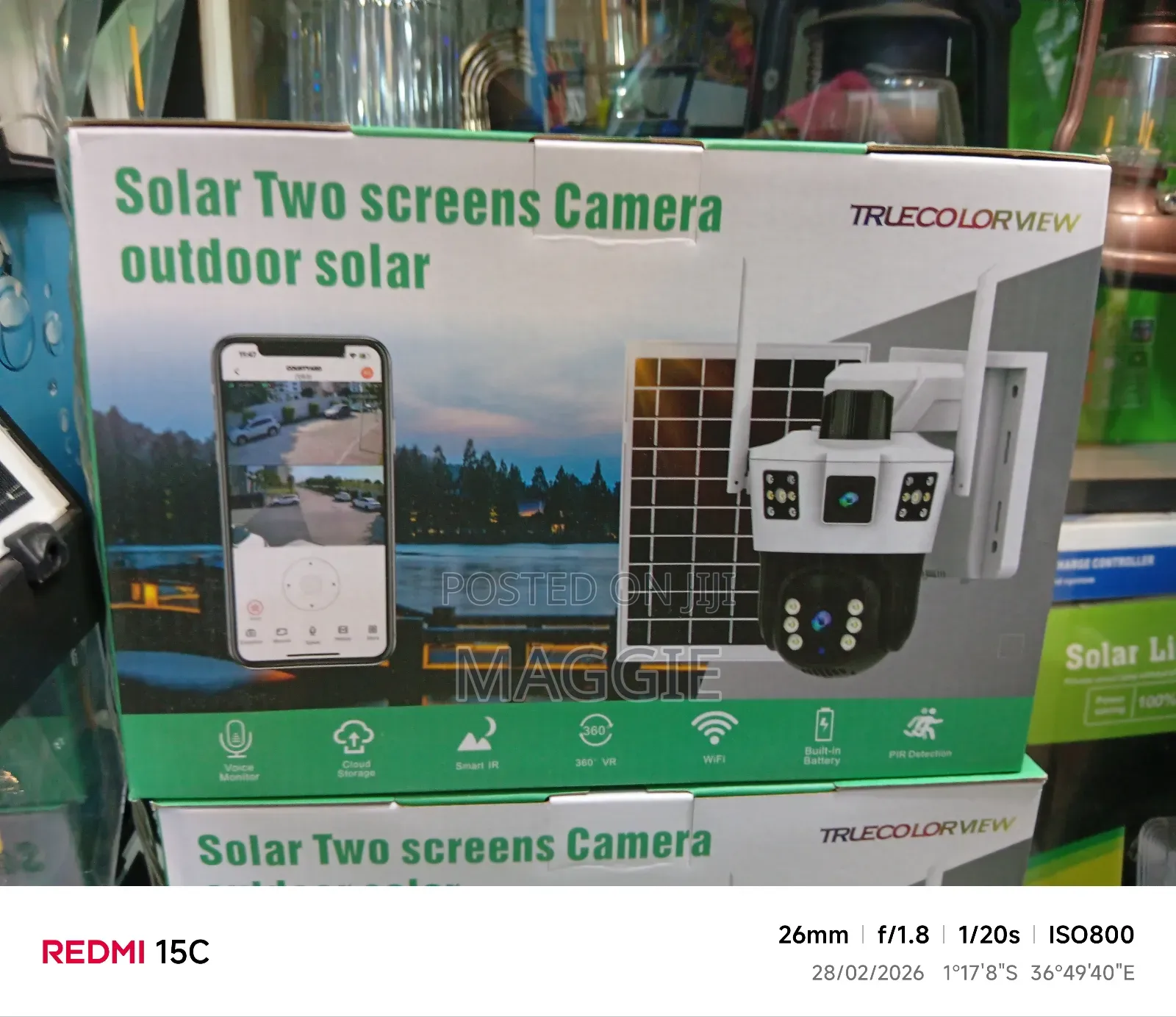 Solar Two Screen Camera Outdoor Solar