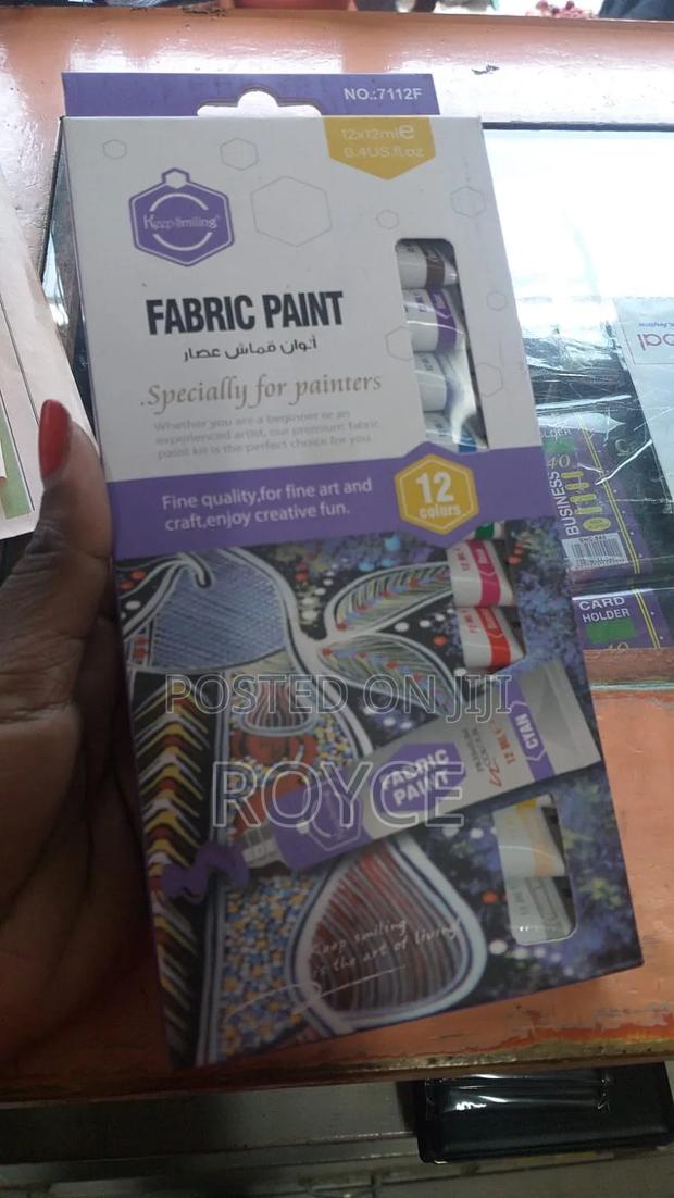 12pcs Fabric Colours (12*12ml)