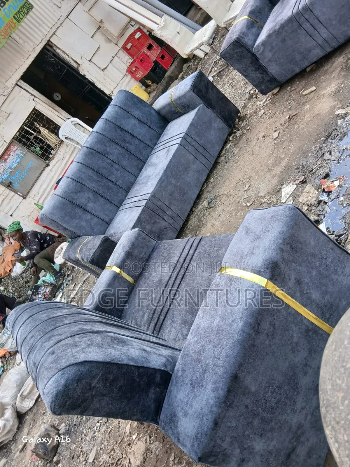 Velvet 3,2 Sofa Set Available for Sale