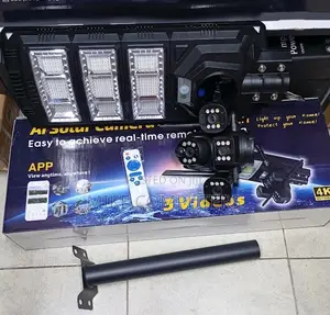V380 Hd Triple Lens Solar 4g CCTV Camera Floodlight