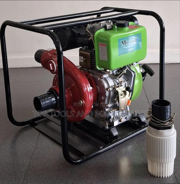 Milano Italia 3inch Cast Iron 100mtrs High Pressure Diesel Water Pump - main view