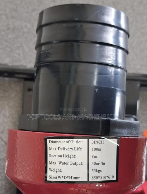 Milano Italia 3inch Cast Iron 100mtrs High Pressure Diesel Water Pump - thumbnail 2