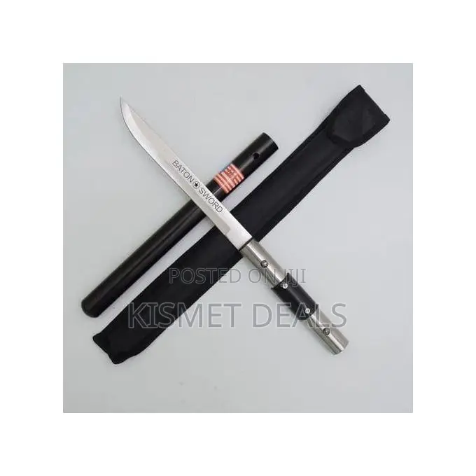 Security Guard Panga And Rungu Tactical Camping Baton Knife