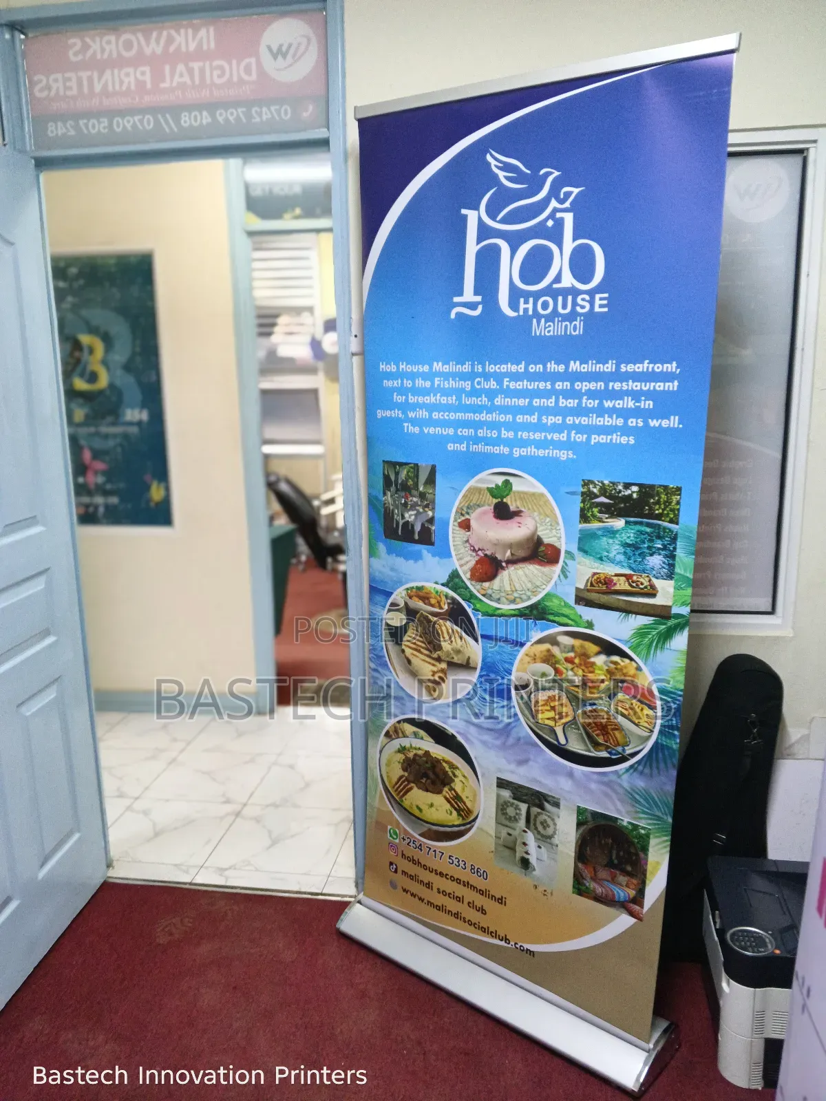 Hotel Broad Base Roll-Up Banner – Elegant Professional