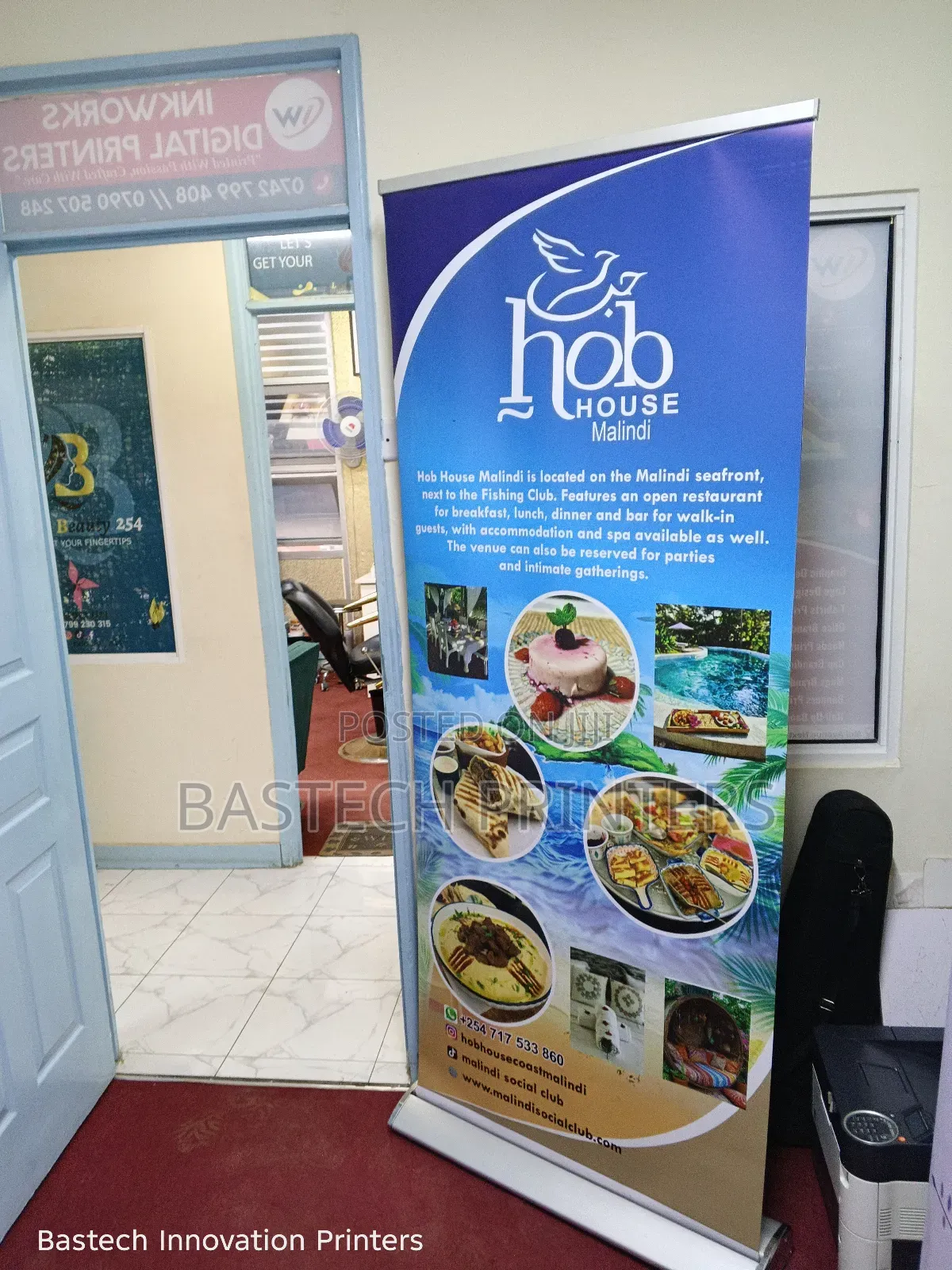 Hotel Broad Base Roll-Up Banner – Elegant Professional