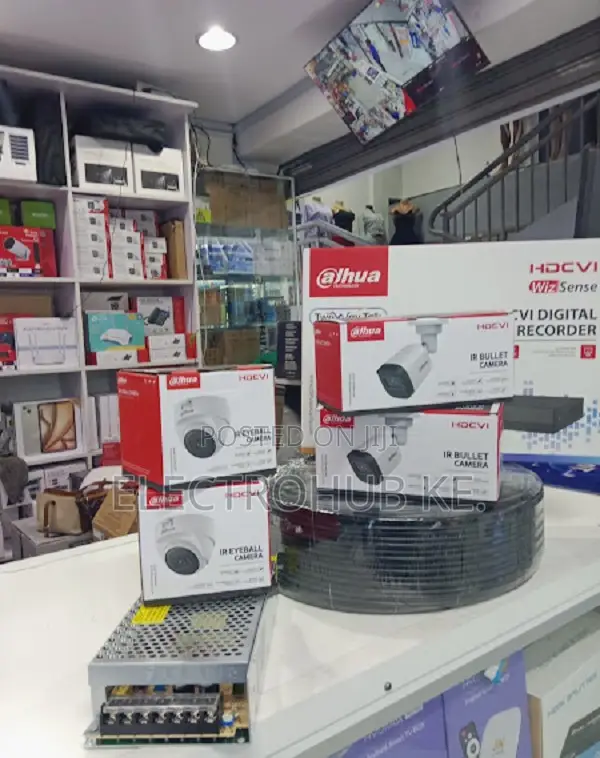 4 Cameras Dahua 4channel Cctv Full Package 1080p Camera
