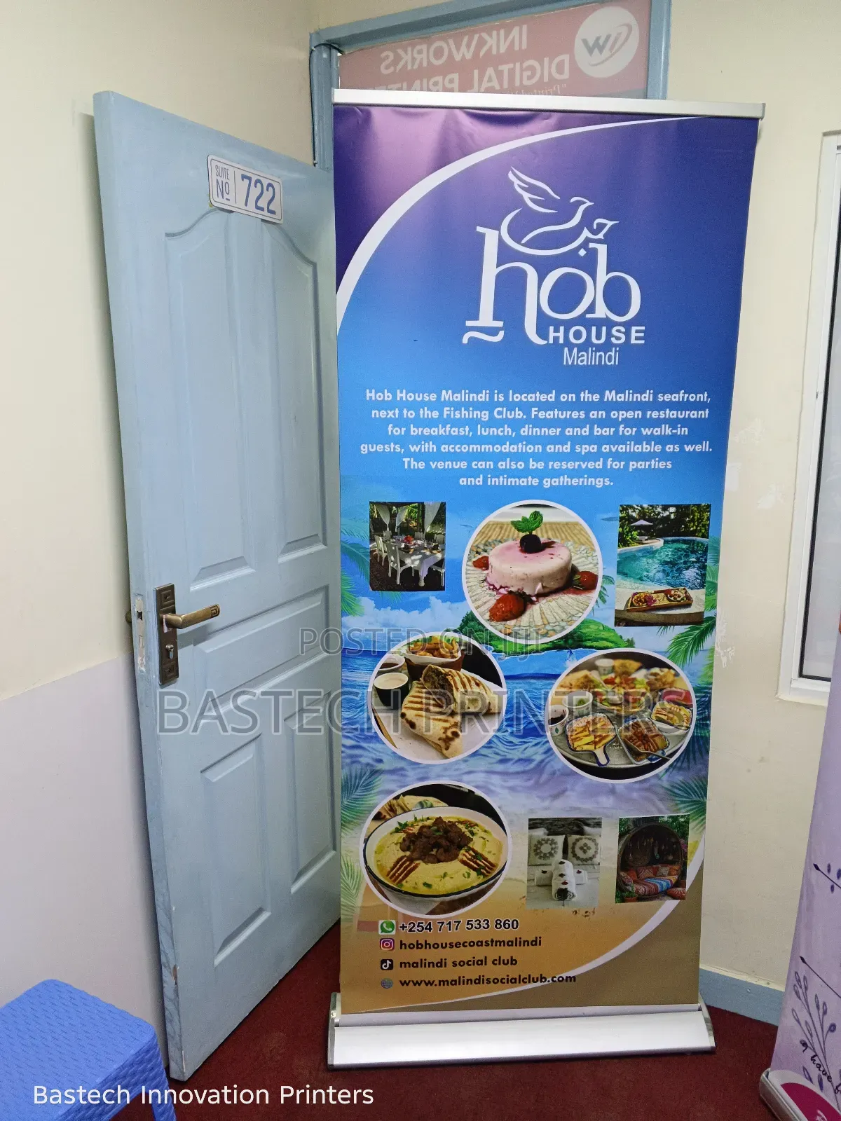 Premium Broad Base Roll-Up Banner for Hotels