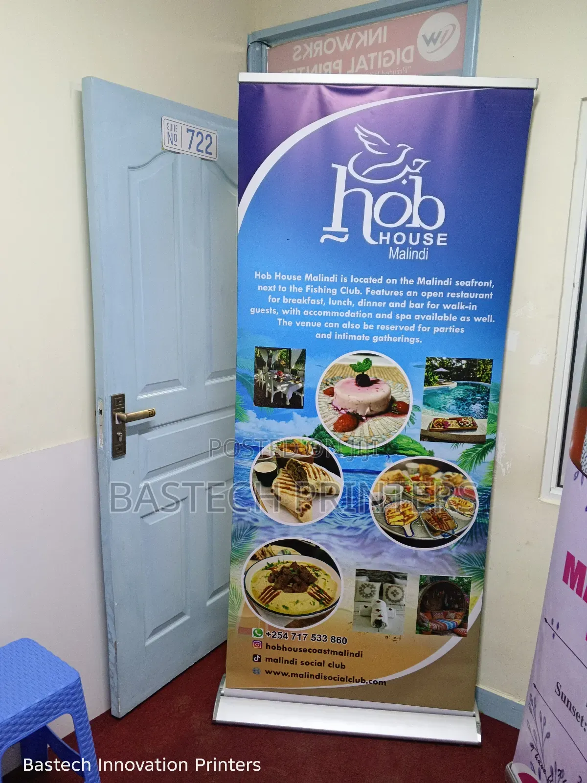 Premium Broad Base Roll-Up Banner for Hotels