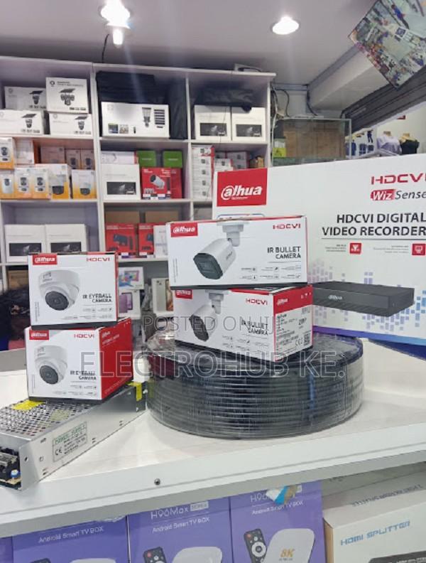 New 4 Channel Hd Dvr Kit With 4 Cctv Cameras Dahua - main view