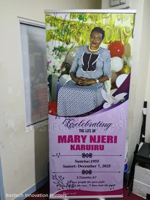 Funeral Narrow Base Roll-Up – Graceful Tribute