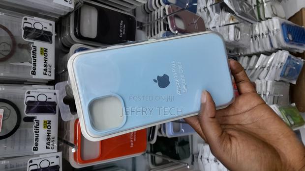 Flossy Silicone Case for iPhone 14 Plus With Microfiber Lining - main view