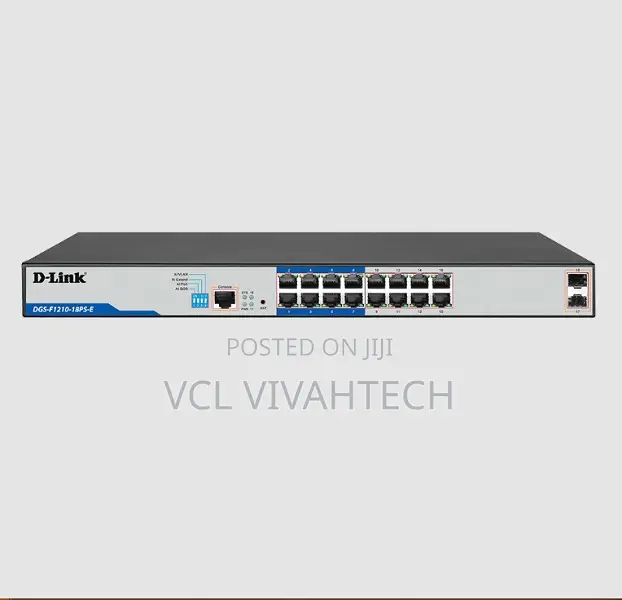 D-Link 16-Port Gigabit Long Range 250m Poe+ Smart Switch