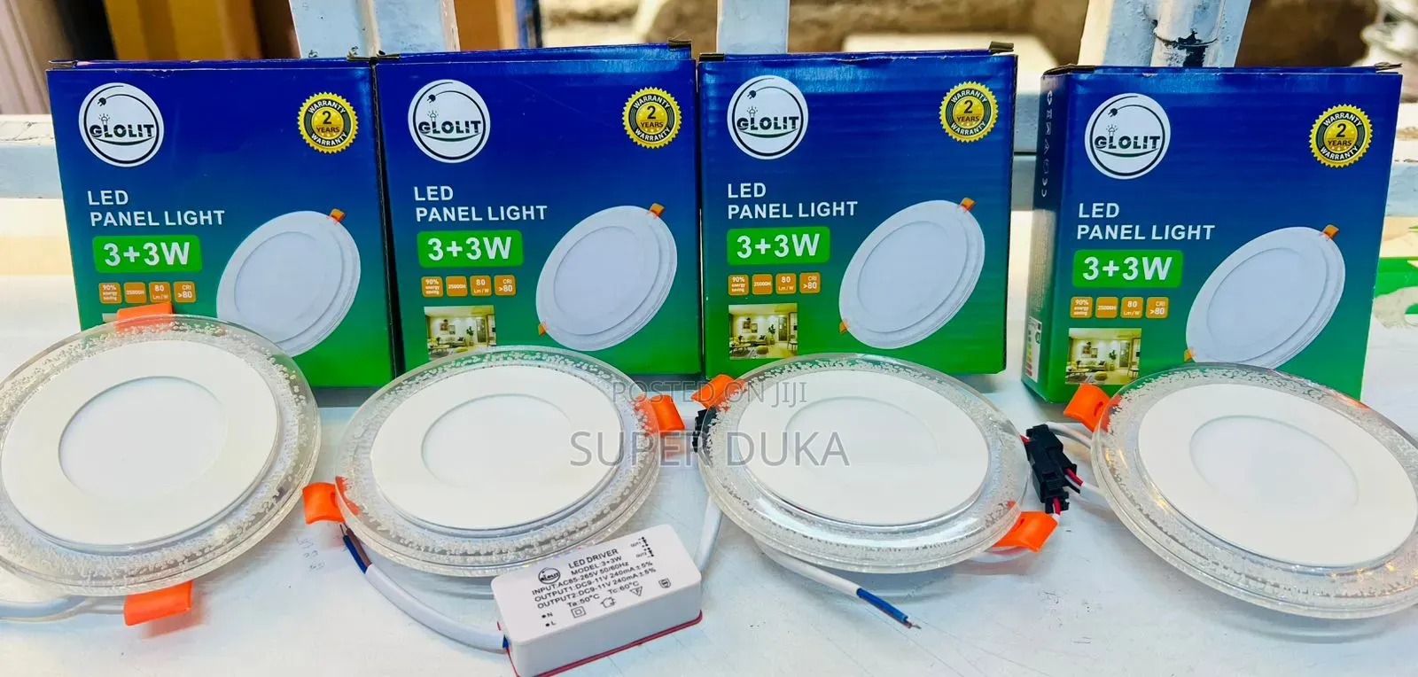 Glolit Led Panel Light 3+3w.