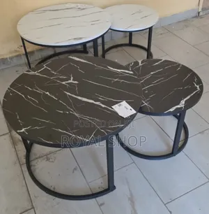 Black and White Nesting Coffee Table