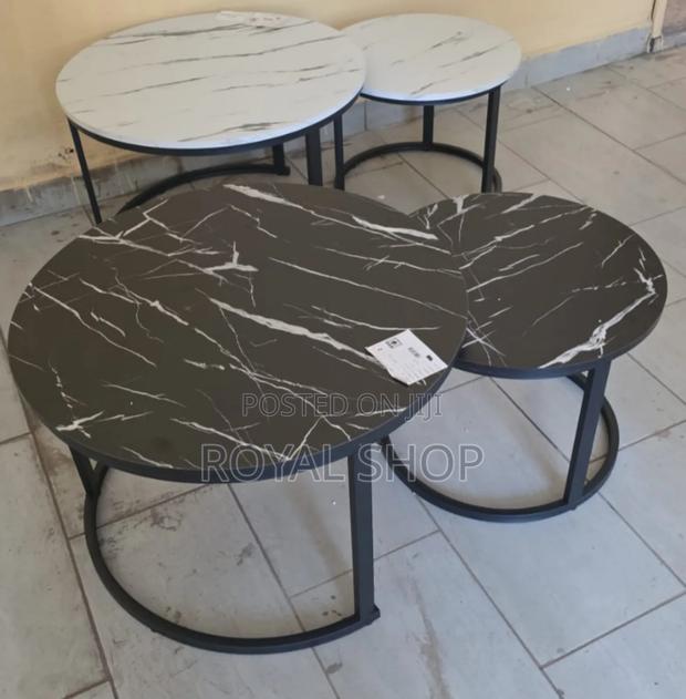 Black and White Nesting Coffee Table