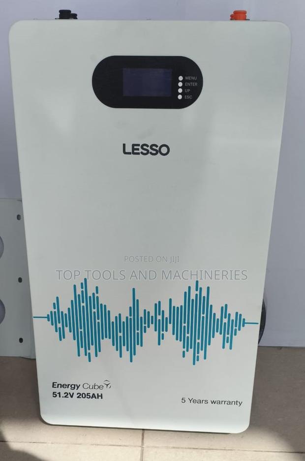 5kwh 51.2v 205ah Lesso Wall Mounted Lithium Battery 6000 Cycles