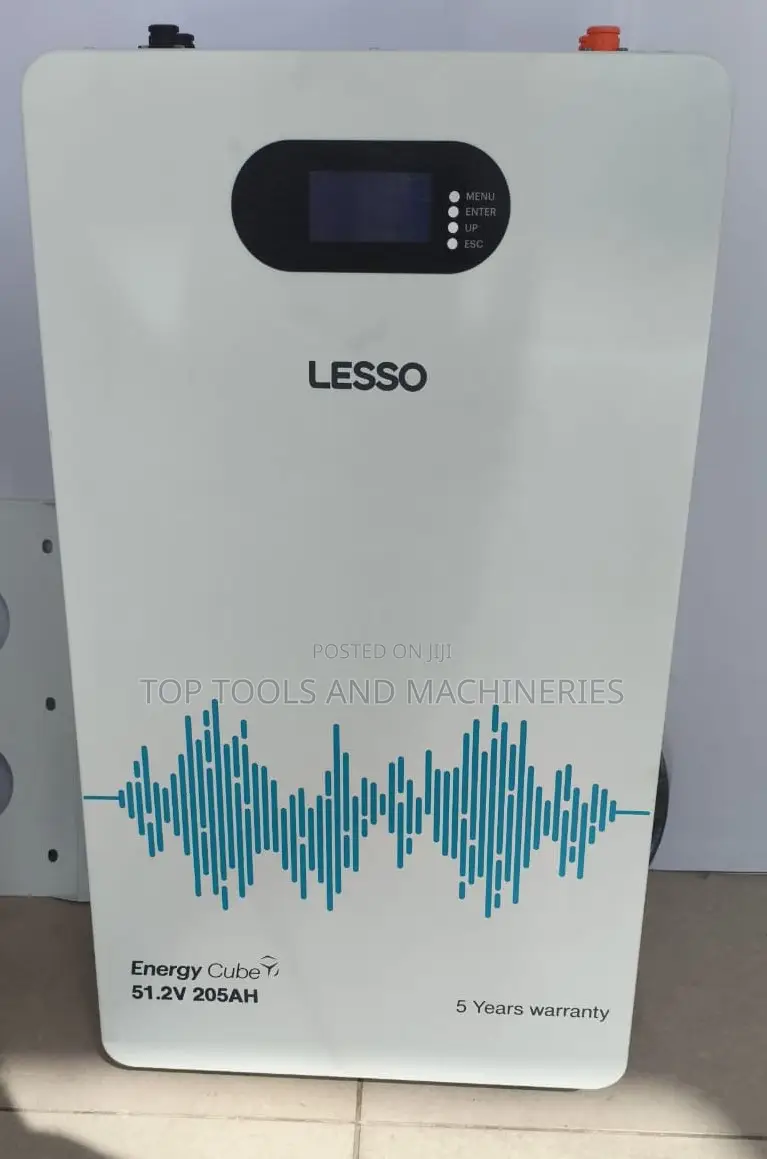 5kwh 51.2v 205ah Lesso Wall Mounted Lithium Battery 6000 Cycles