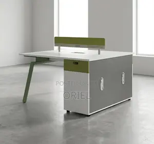 Office Workstation : Modern Dual-User Office Workstation Desk