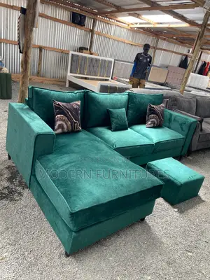 Chic Green L Sofa/L Shaped Sofa/L Sofa