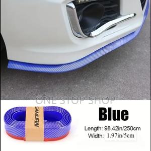 Carbon Blue Car Rubber Strip Sticker Lip - thumbnail 2