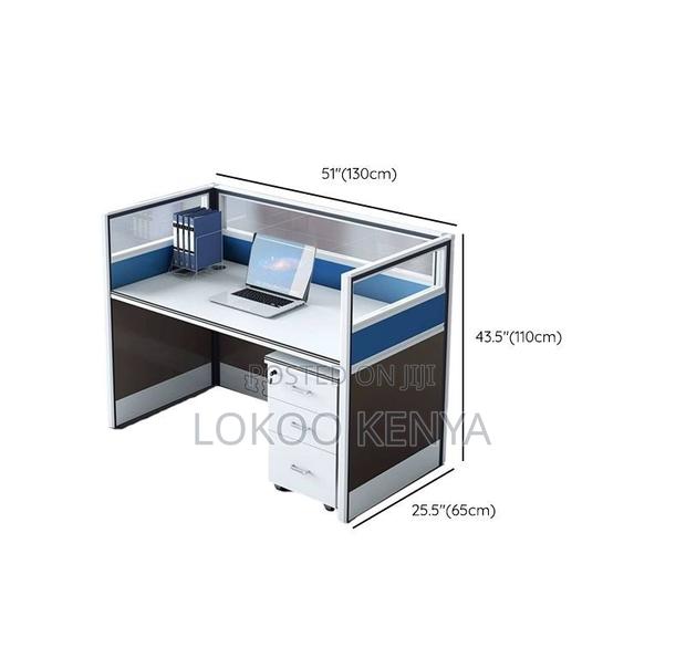 Workstation; Modular Imported 1 Person Office Workstation - thumbnail 2