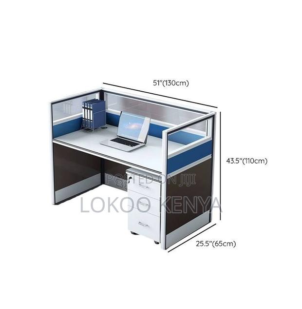 Workstation; Modular Imported 1 Person Office Workstation - thumbnail 5