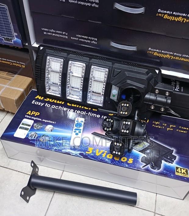 V380 Wireless 4g Solar Triple Lens CCTV