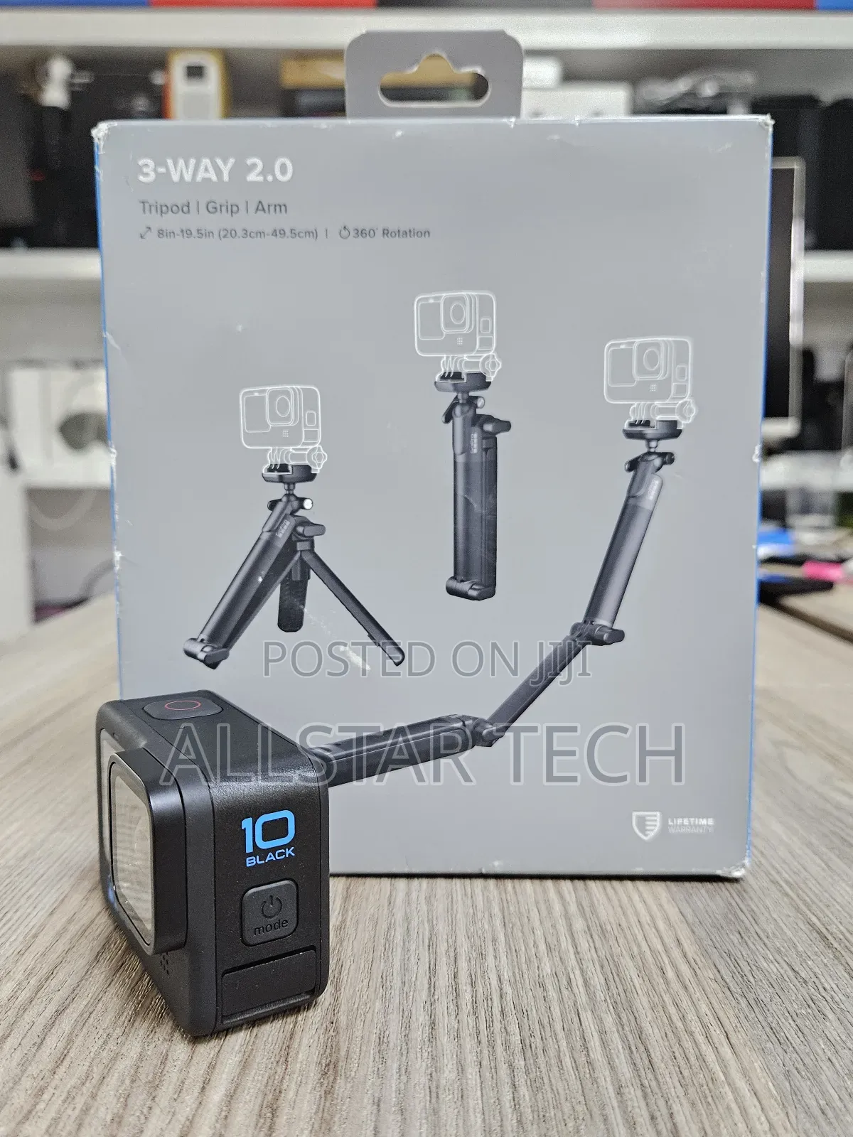 Gopro Hero10 Black With Tripod, Grip Arm.