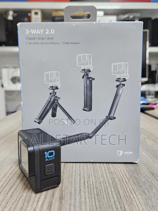 Gopro Hero10 Black With Tripod, Grip Arm.