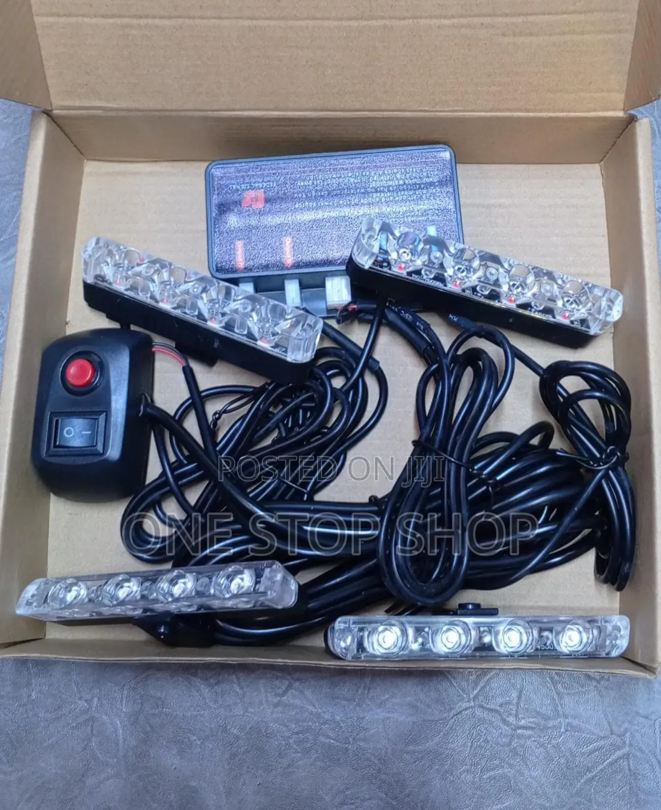 Vip Police Flashing 4in1 Strip Lights With 6led Bulbs N