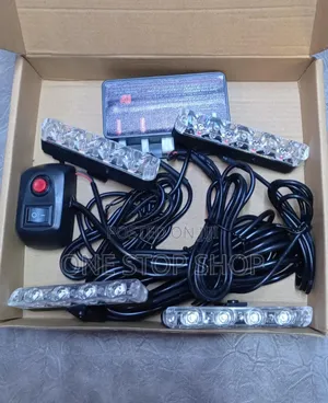 Vip Police Flashing 4in1 Strip Lights With 6led Bulbs N