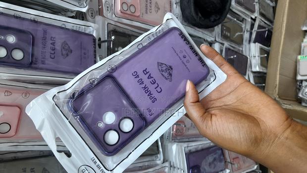 Tecmik Tecno Spark 40 4g Transluscent Matte Case -Purple - thumbnail 3