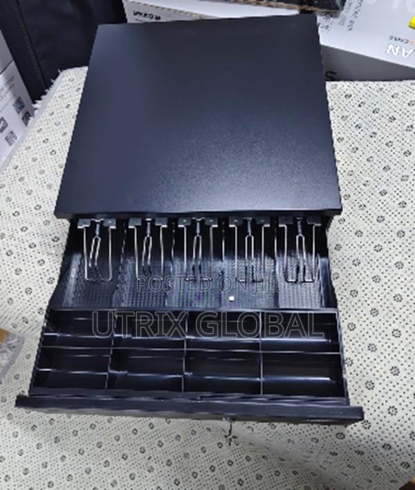 Metal Cash Drawer 5 Note Compartments Pos System Ready - main view