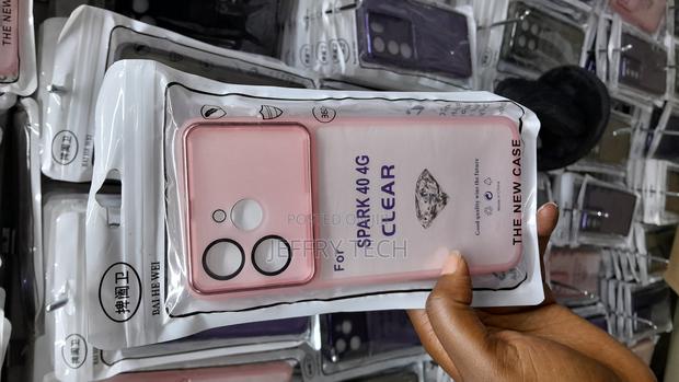 Cibil Tecno Spark 40 4g Transluscent Matte Tpu Back Case -Pink