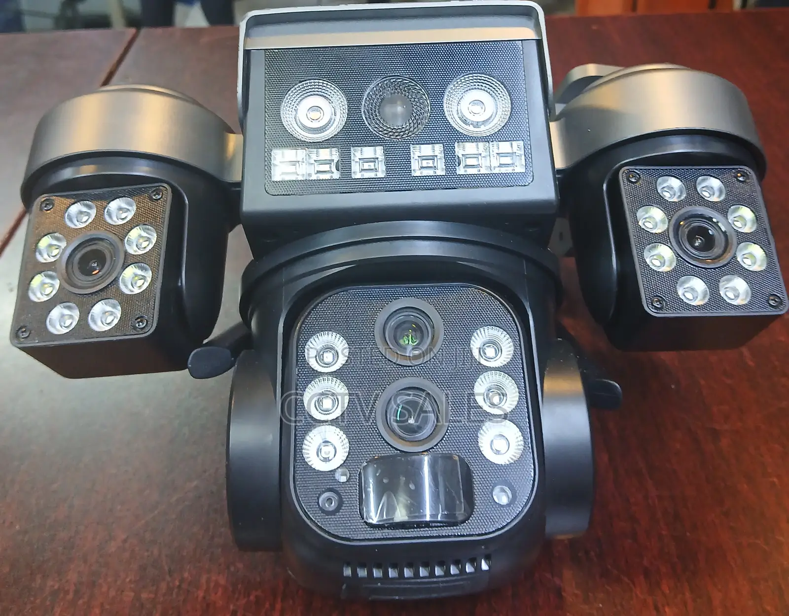 4g Sim Smart Camera Triple Lens PTZ Outdoor CCTV Camera